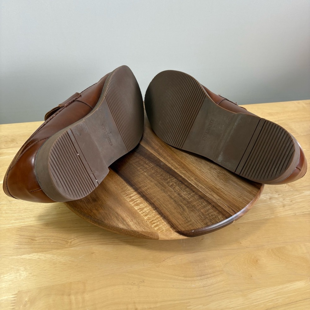 Steve Madden Nyles PU Size 12 Loafers Brown - Picture 9 of 9